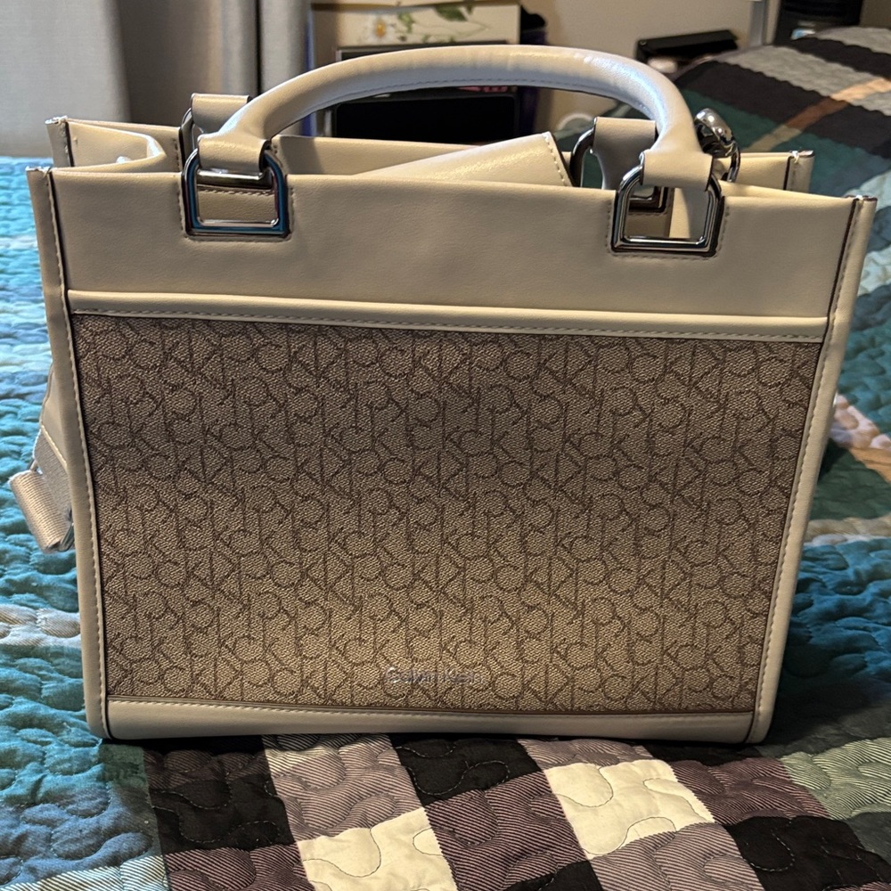 Calvin Klein Monogram Tote Bag